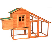 Load image into Gallery viewer, 75" Deluxe Wooden Chicken Coop Backyard Nest Box Hen House Rabbit Wood Hutch