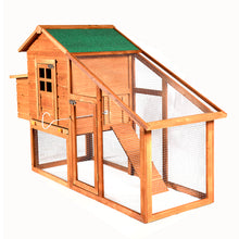Load image into Gallery viewer, 75" Deluxe Wooden Chicken Coop Backyard Nest Box Hen House Rabbit Wood Hutch
